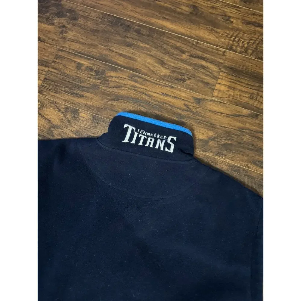 NFL Team Apparel Tennessee Titans NFL Football Navy Blue Fleece Vest XLT